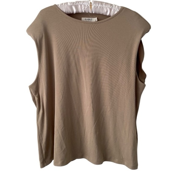 4TH RECKLESS Muscle Shoulder Padded Knit Top I Size: M - Picture 2 of 8